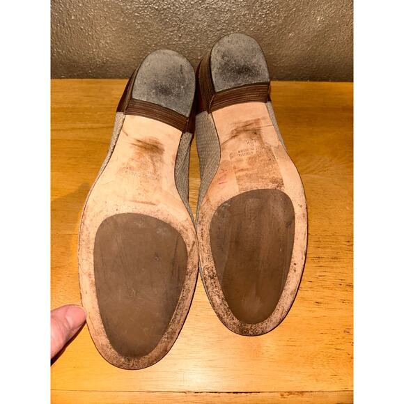 Aquatalia Marvin K Boho Hippie Stacked Heel Perforated Leather Ankle Boots - Picture 9 of 9